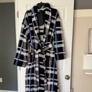 Robert Graham Striped Robe with Purple and Blue Accents